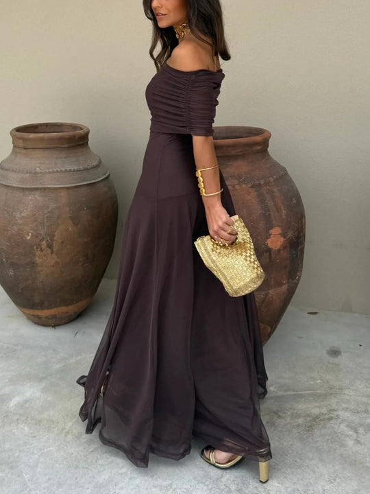Robe Mystère Bohème – Transparence Chocolat