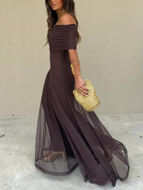 Robe Mystère Bohème – Transparence Chocolat