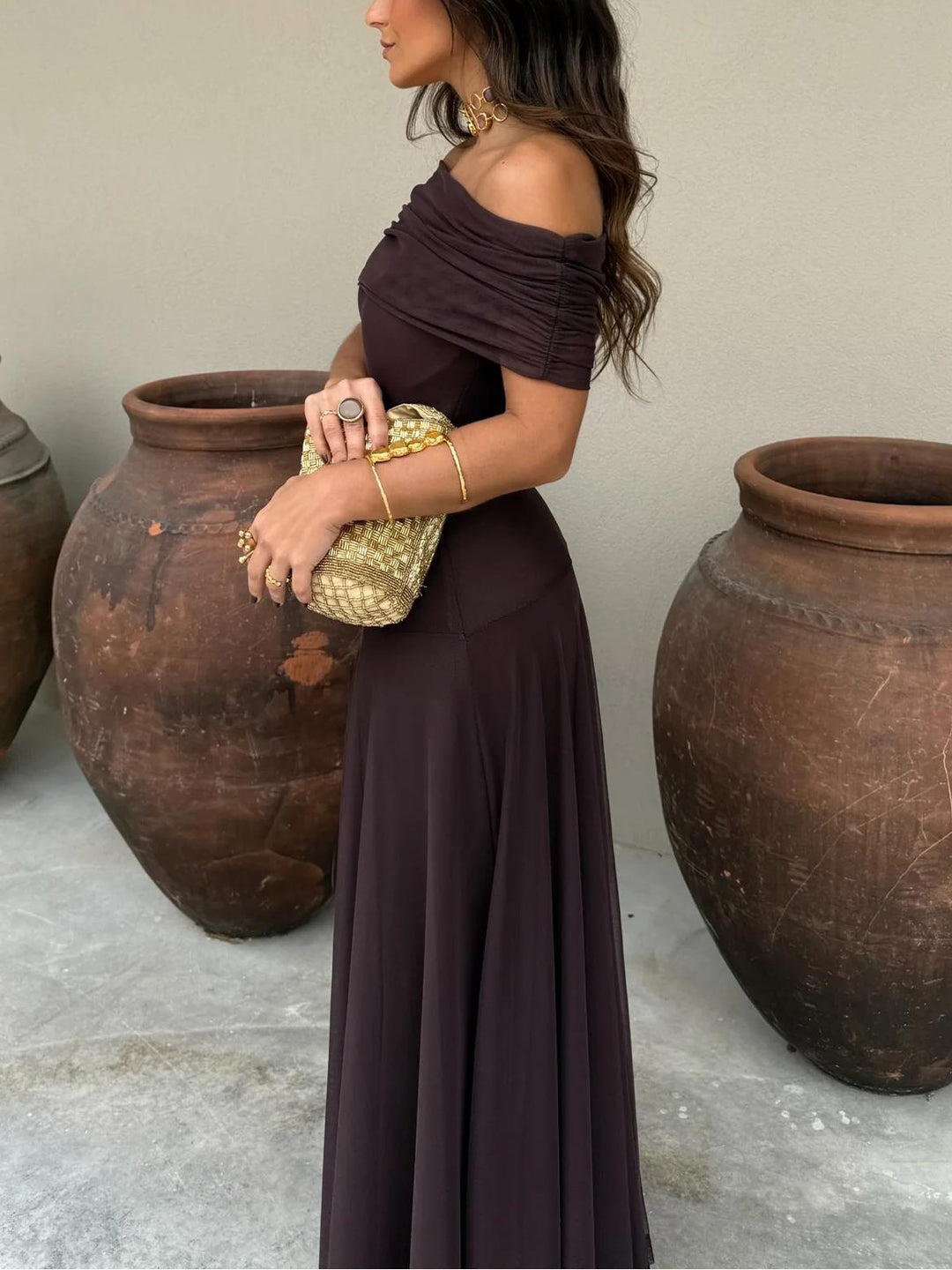 Robe Mystère Bohème – Transparence Chocolat