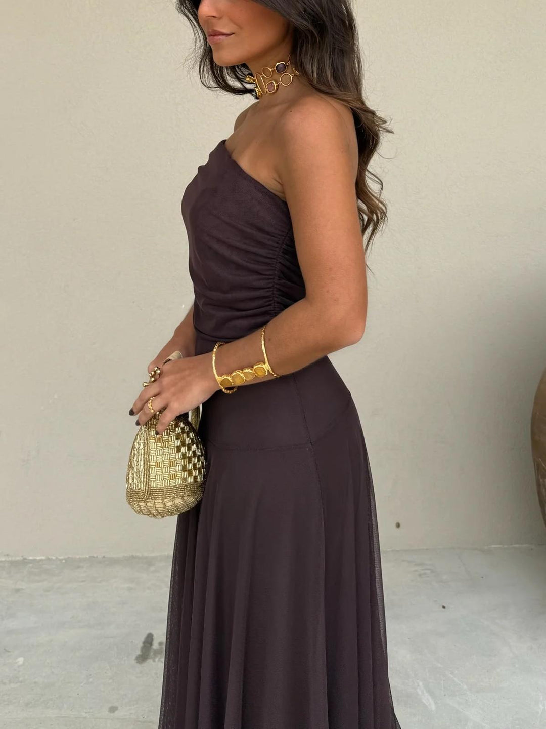 Robe Mystère Bohème – Transparence Chocolat