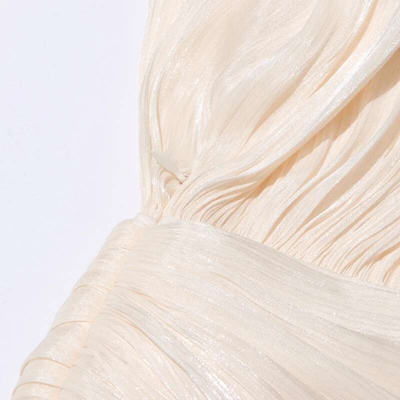 Robe Drapée Vert Sauge – Élégance Bohème