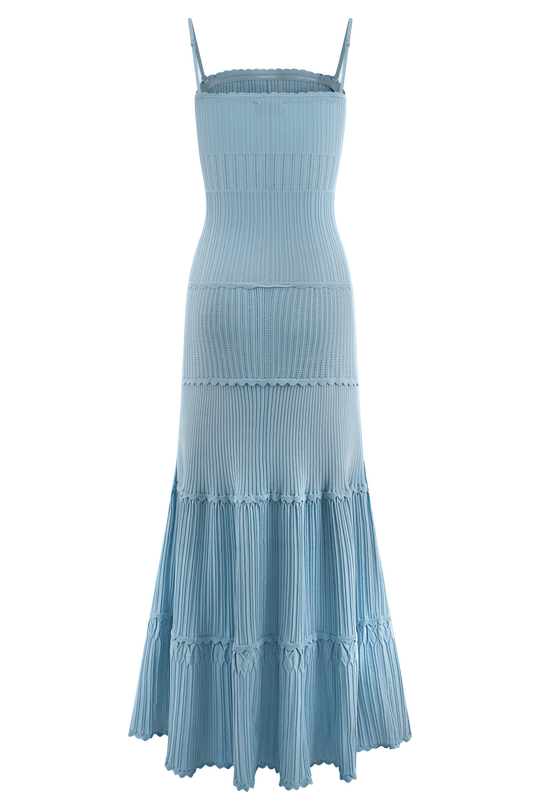 Finley Knit Dress – Cornflower Blue