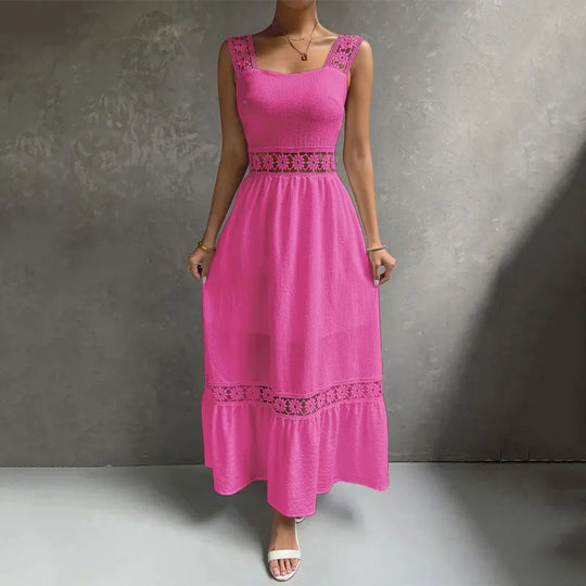 Robe Esprit Lumière – Dentelle Florale & Coupe Fluide