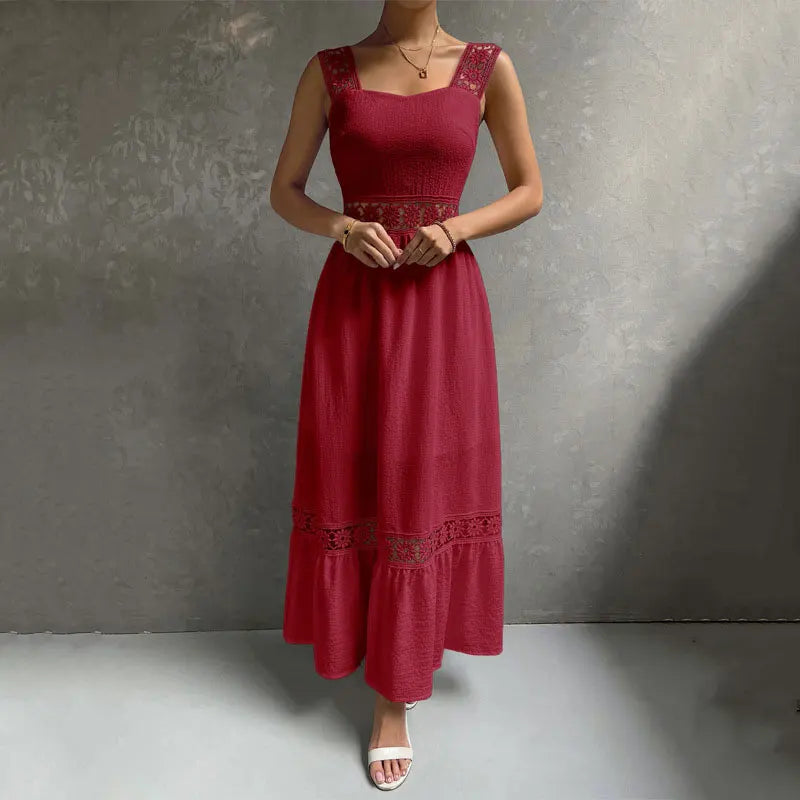 Robe Esprit Lumière – Dentelle Florale & Coupe Fluide