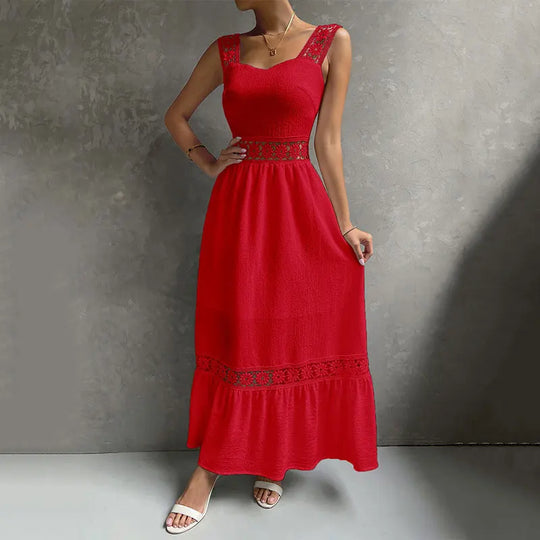 Robe Esprit Lumière – Dentelle Florale & Coupe Fluide