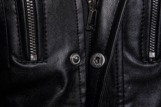 Victor™ | Manteau long noir au style militaire