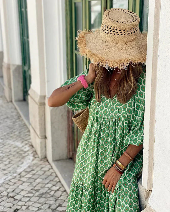 Robe Bohème Liberté – Maxi Fluide Imprimée