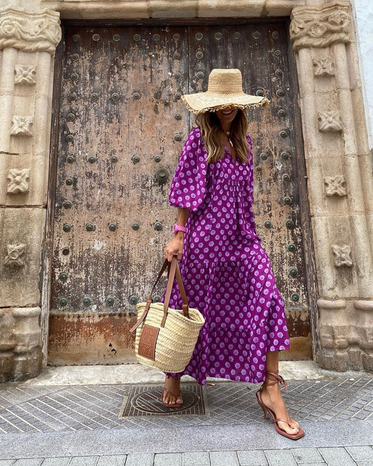 Robe Bohème Liberté – Maxi Fluide Imprimée