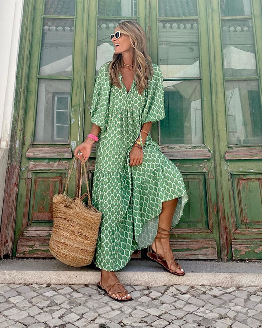 Robe Bohème Liberté – Maxi Fluide Imprimée