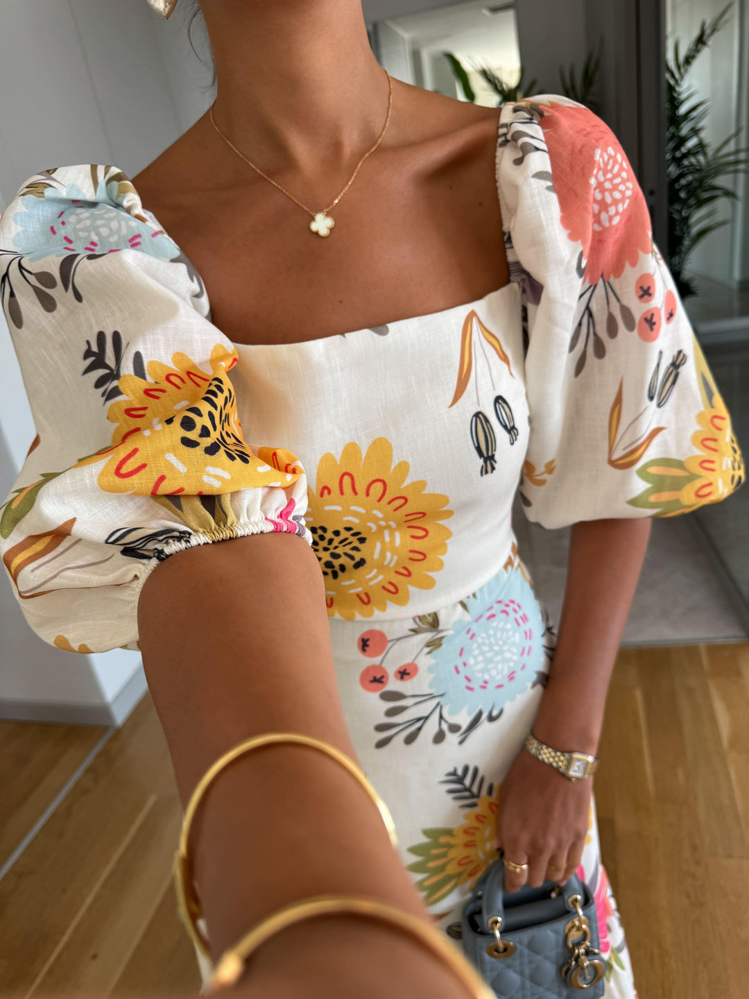 Robe Jardin d’Été – Élégance Florale & Esprit Bohème