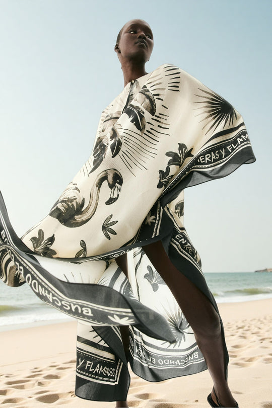 Flamingo Breeze Kaftan