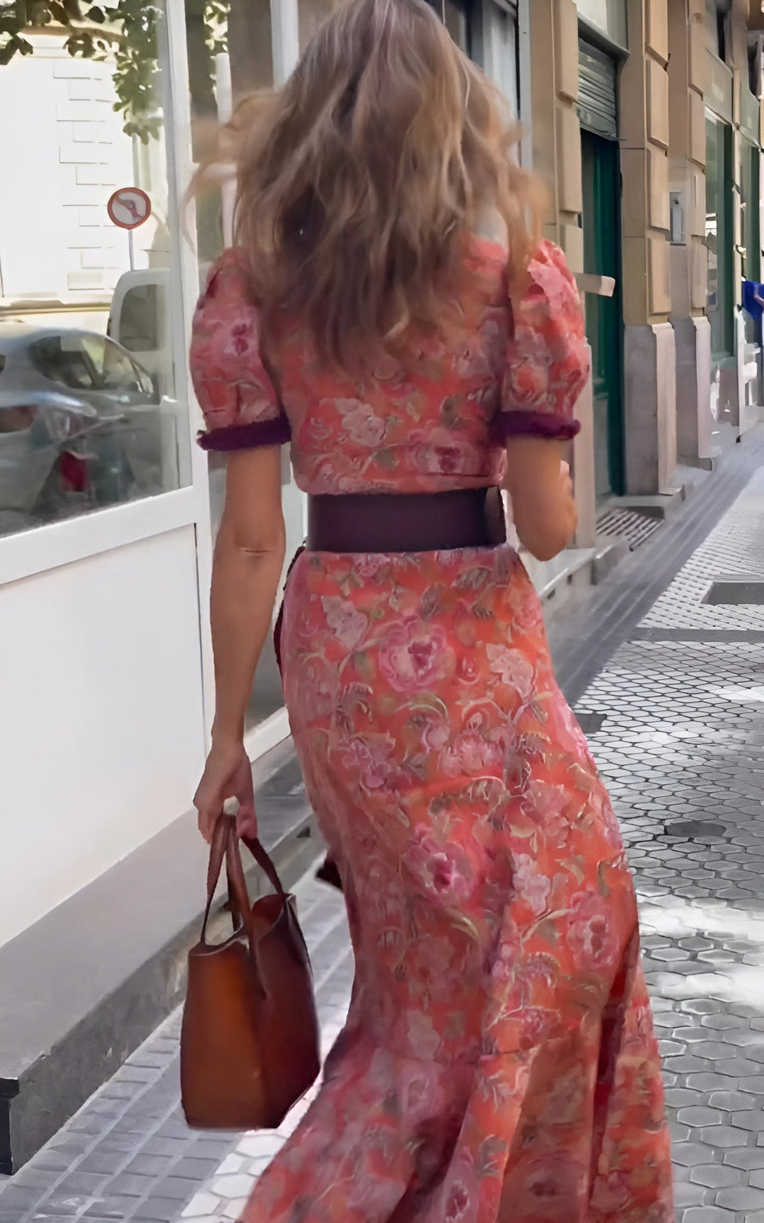 Robe Fleur de Café – Volants & Élégance Bohème