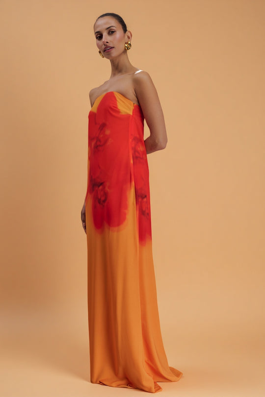 Amaya – Koi Orchid Maxi Dress