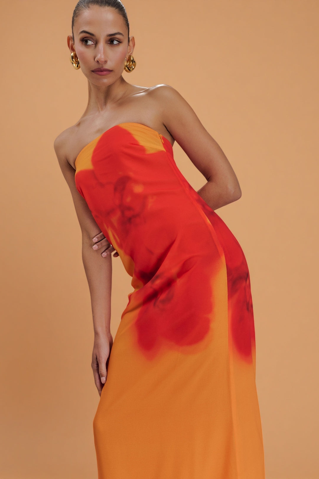 Amaya – Koi Orchid Maxi Dress