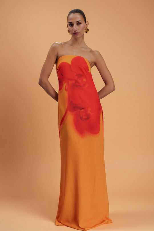 Amaya – Koi Orchid Maxi Dress
