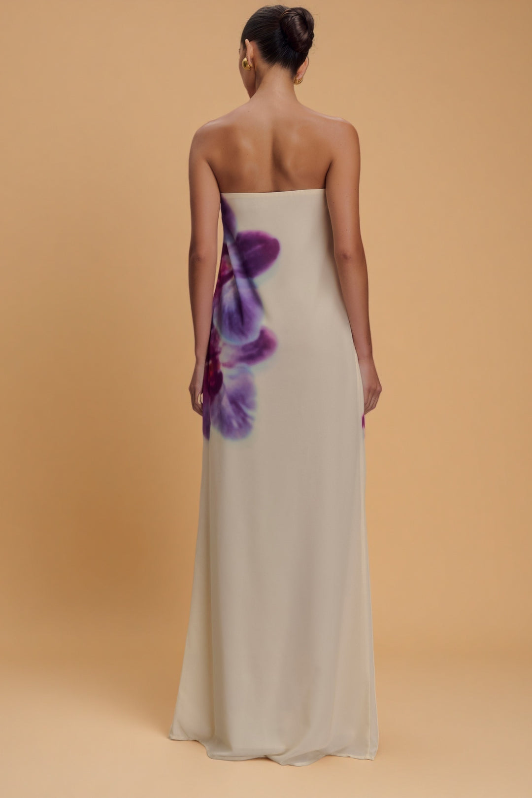Amaya – Ivory Orchid Maxi Dress