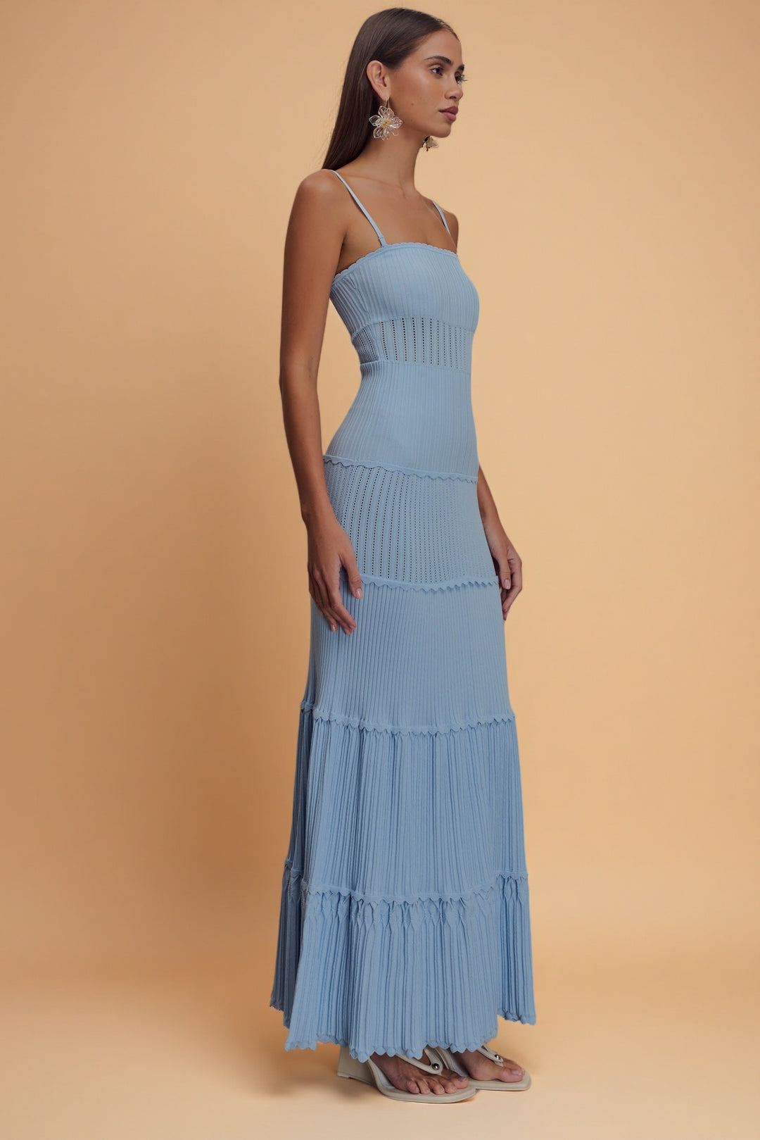 Finley Knit Dress – Cornflower Blue