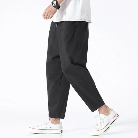 Kyoto – Pantalons Croppés en Lin