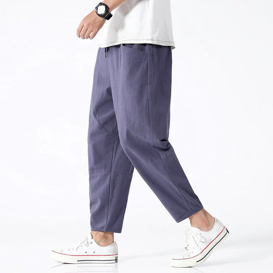 Kyoto – Pantalons Croppés en Lin