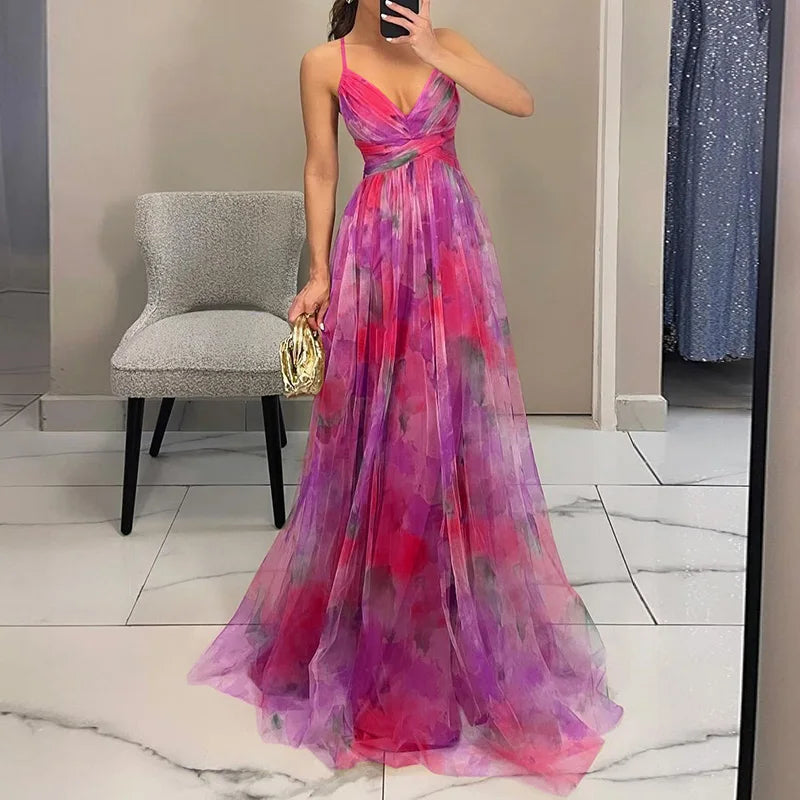 Robe Éthérée Aquarelle – Fluidité Bohème en Couleurs Pastel