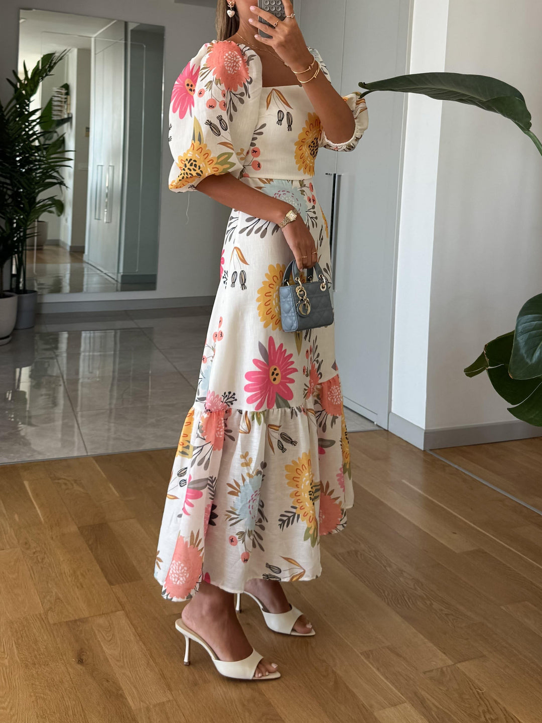 Robe Jardin d’Été – Élégance Florale & Esprit Bohème