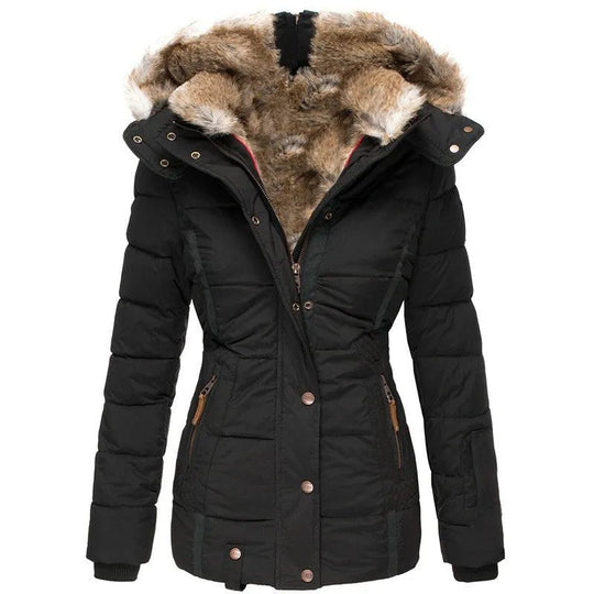 Zola | Manteau d'hiver chaud avec doublure en fourrure