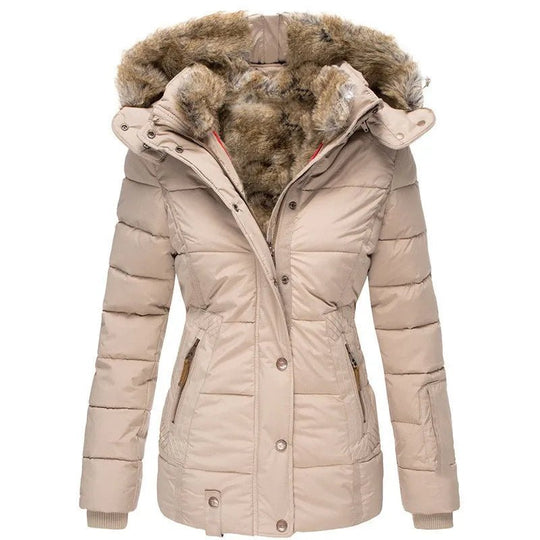 Zola | Manteau d'hiver chaud avec doublure en fourrure