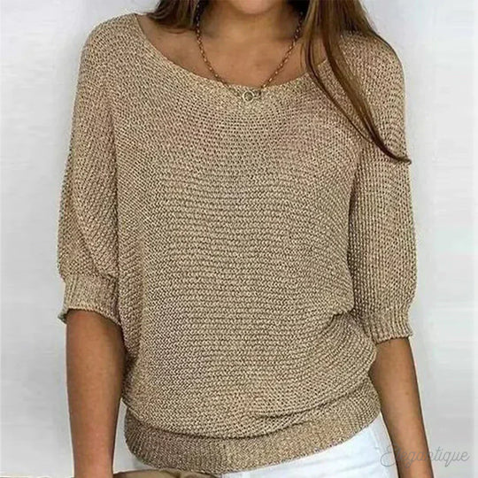 Fleur - Top tricoté décontracté