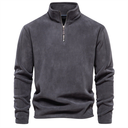 Joshua | Pull en polaire avec zip quart